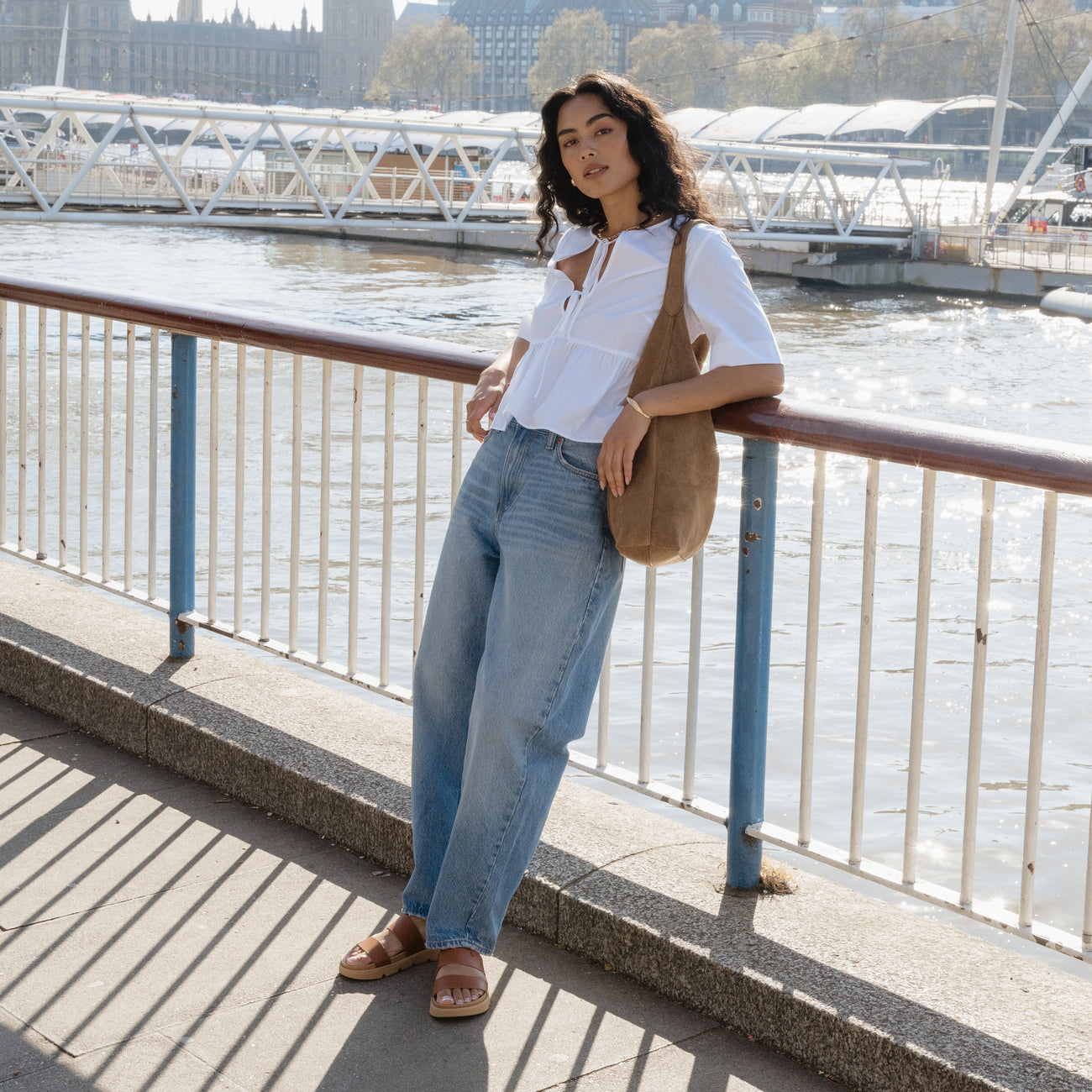 Reef Vista Luxe Thea - Leather Brown - Right Side View