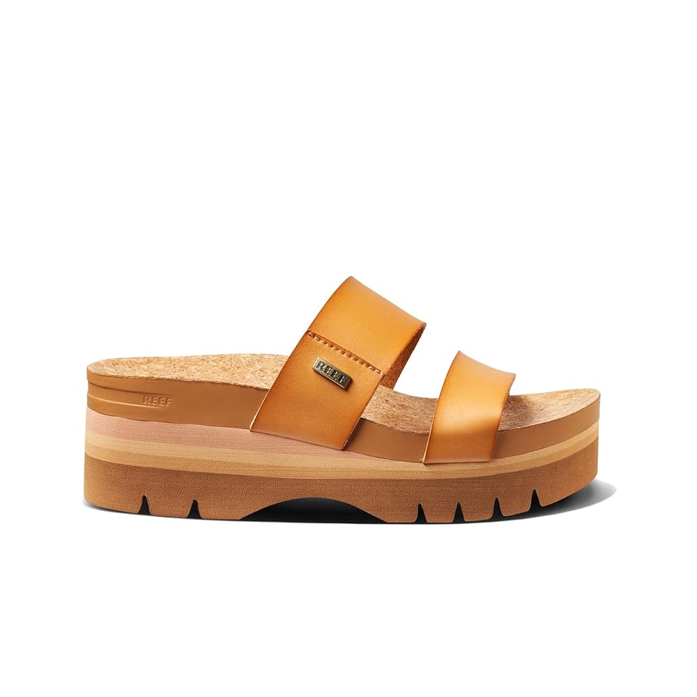Reef Cushion Vista Hi 2.5 Women's Platform Sandals - Natural