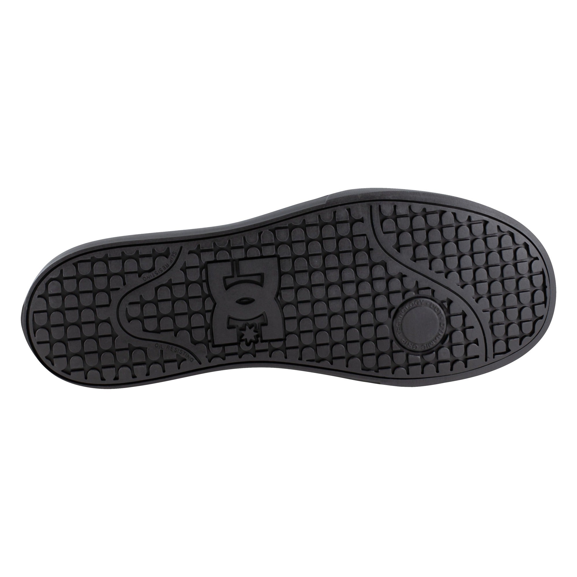 DC Work Crew Pure Work Men's Composite Toe Work High-Top - Black/Dark Gray - Black/Dark Gray - bottom view