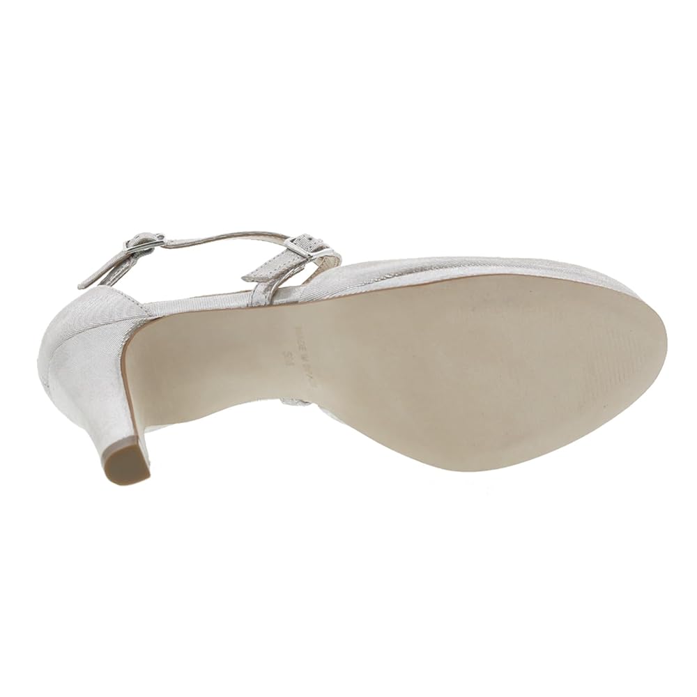 Ros Hommerson Pammy Women's Platform Heel - Silver Glitter Leather