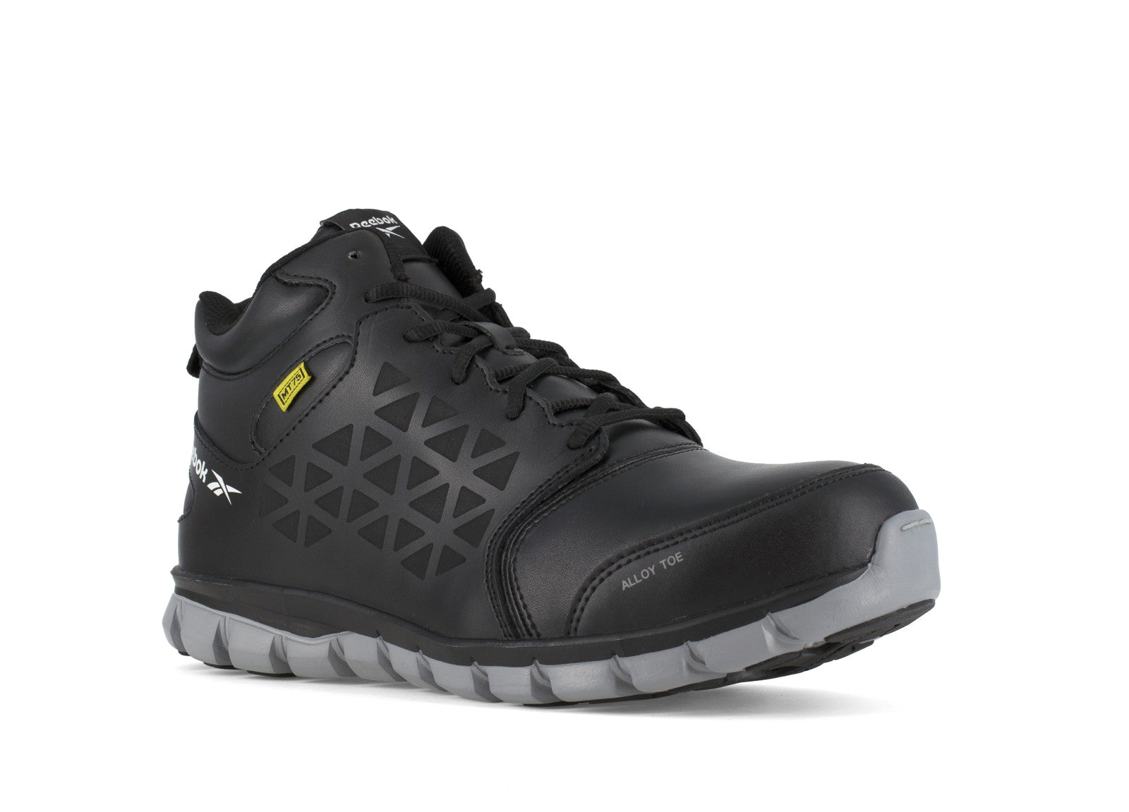 Reebok Women's RB143 Black Sublite Cushion Work Alloy Toe Mid-Cut - Black - view 02