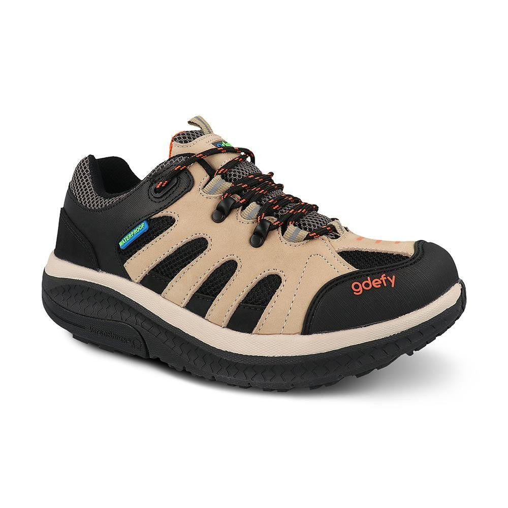 Defy Tan and Black Hiking Boots Defy the elements in the Challenger Mid GTX hiking shoe from  main image 4