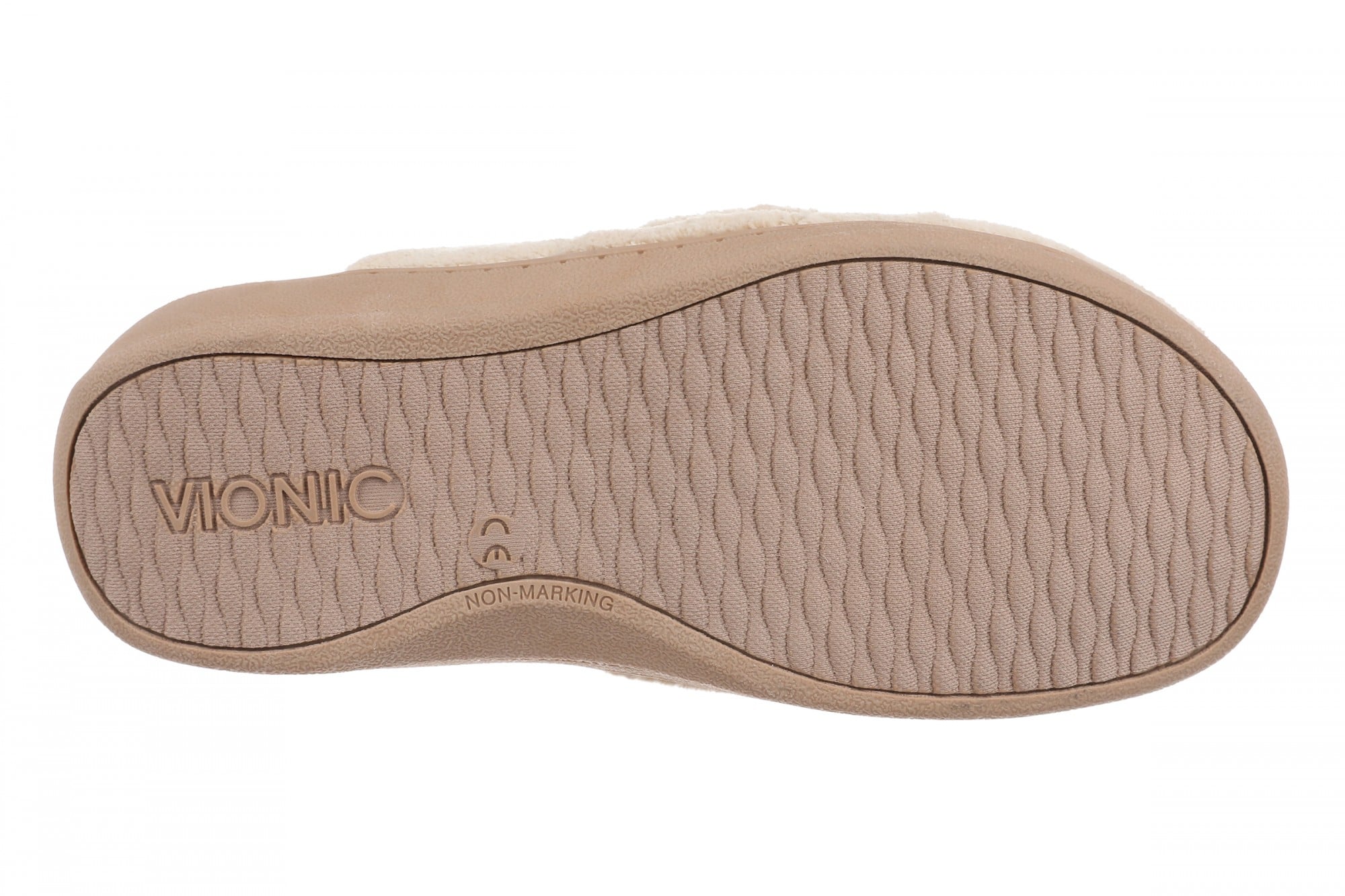 Vionic Gemma II Women's Mule/Clog Slipper - Tan Terry - Bottom
