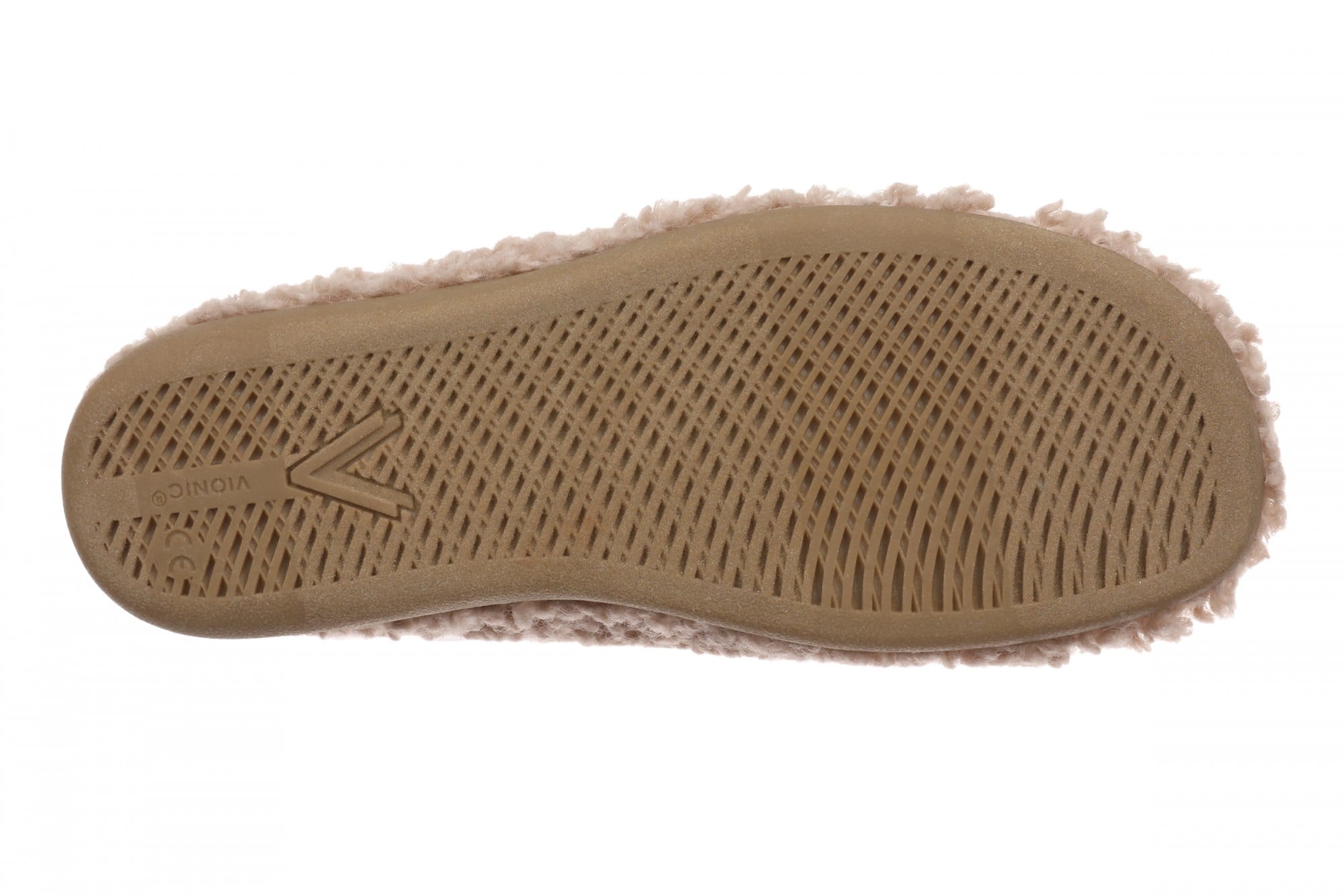 Vionic Snuggle Slipper Women's Comfort Orthotic Arch Support Indoor Outdoor Slippers - Rugby Tan Multi - Bottom