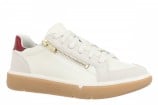 Vionic City Walk AXS Women's Sneakers | Side Zip & Arch Support - Ivory - Image