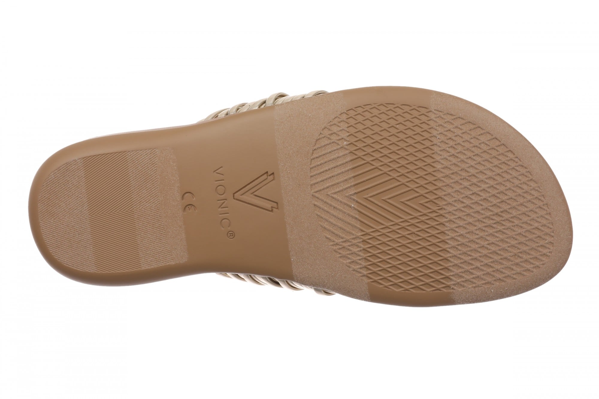 Vionic Amara Women's Cushioned Thong Sandal - Gold - Bottom
