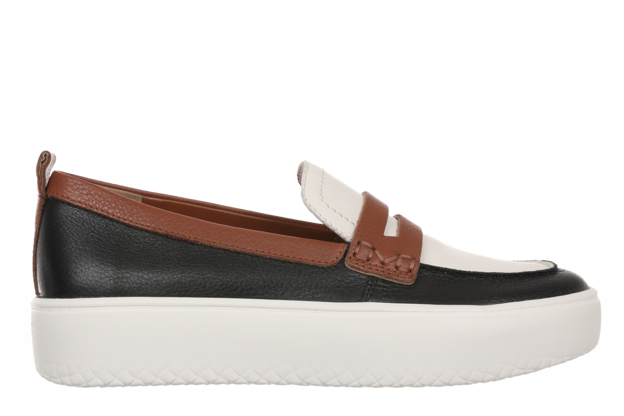 Vionic Emmie Women's Cushioned Heeled Loafer - Black Multi - Side