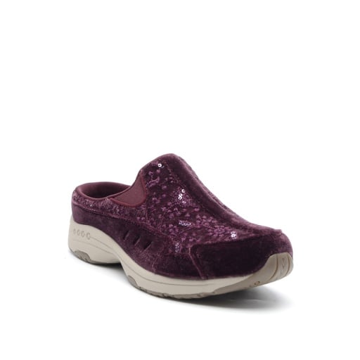 Easy Spirit Traveltime Women's Velvet Sequin Slip-On Clogs - DRE01 - View 1