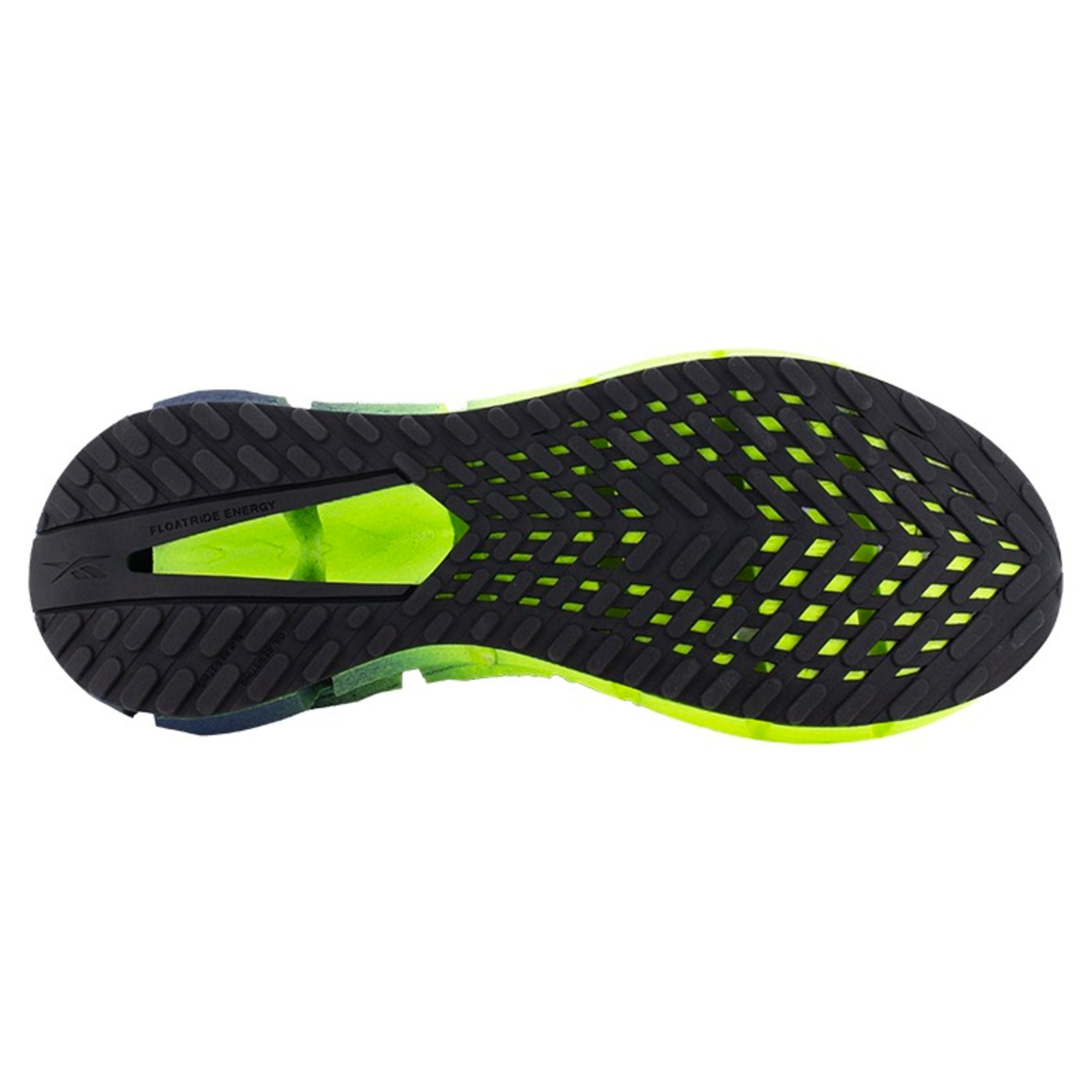 Reebok Men's RB3032 Blue and Lime FloatZig Work Composite Toe Athletic Shoes - Blue - bottom view