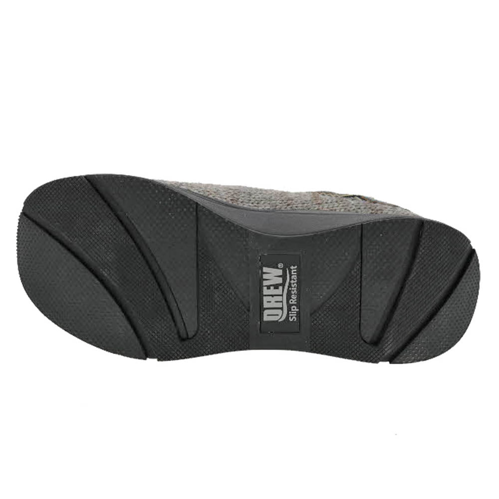 Drew Relax Men's Therapeutic Slipper - Grey Sweater Fabric