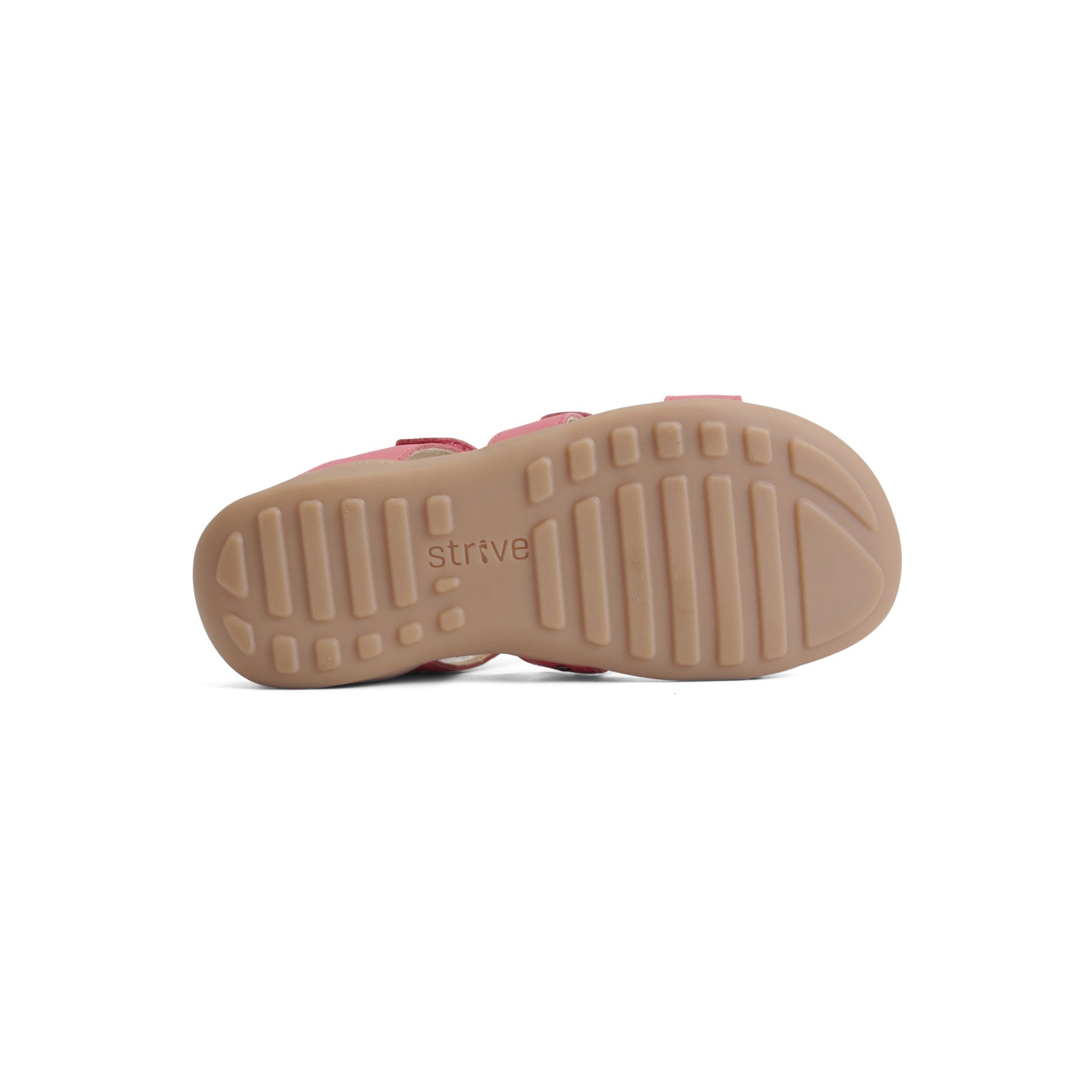 Strive Biarritz Women's Orthotic Walking Sandals - Coral - Bottom View