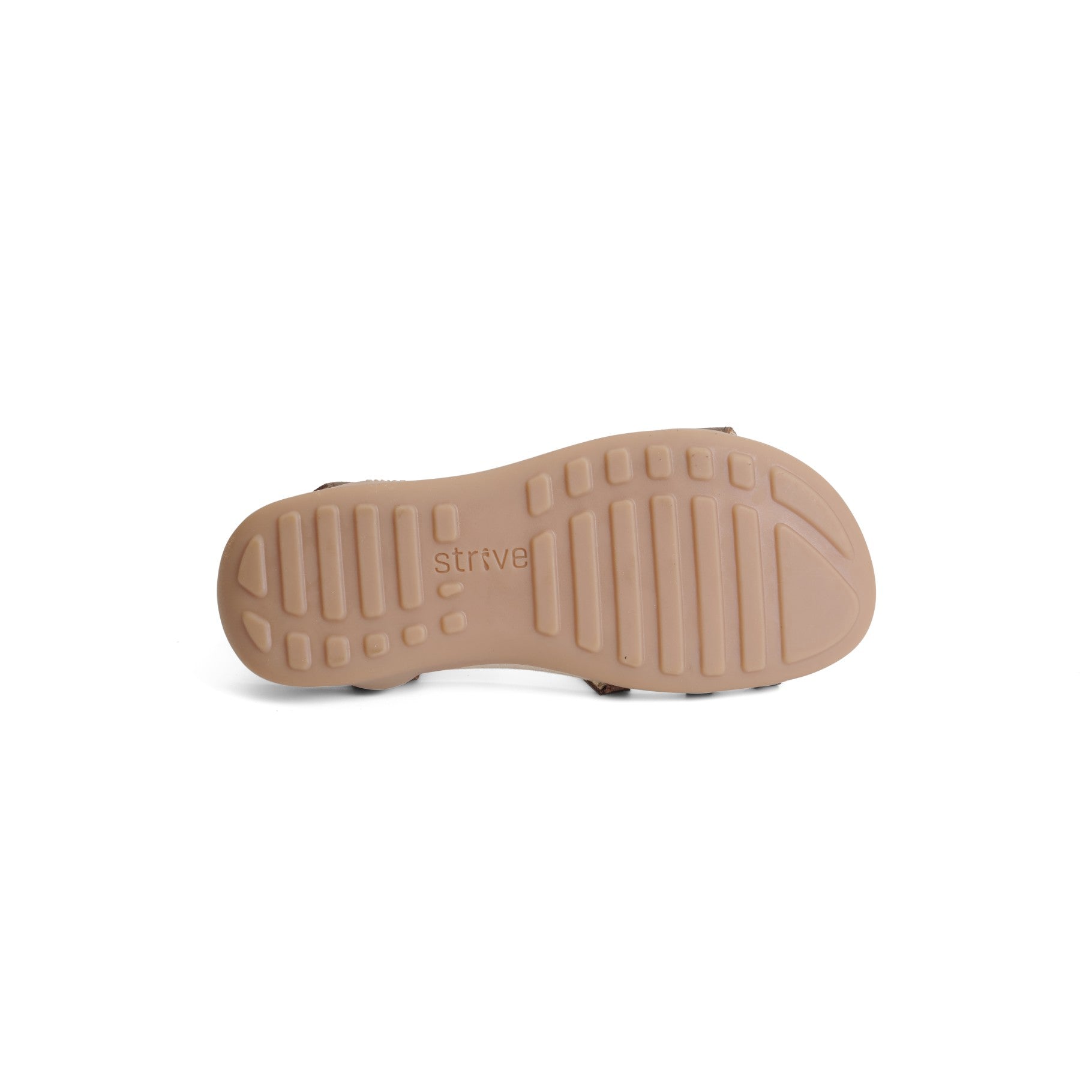 Strive Nice Women's Orthotic Sandal with Arch Support - Tan - Bottom View