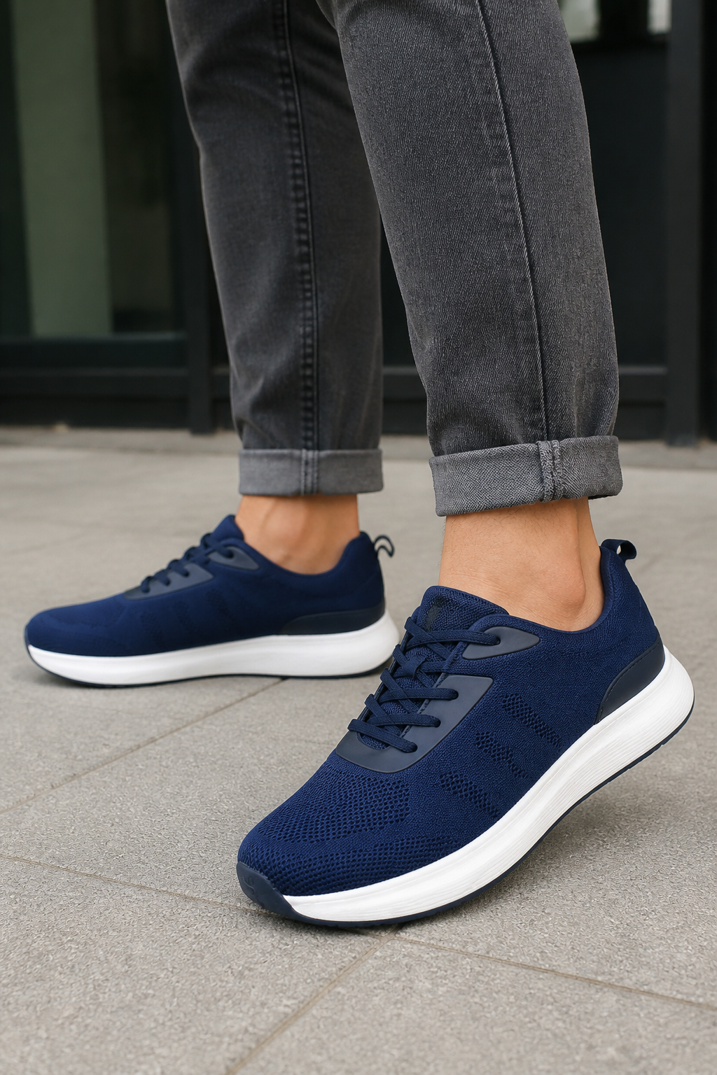 FITec 9711 - Men's Knitted Walking Comfort Shoe lifestyle photo