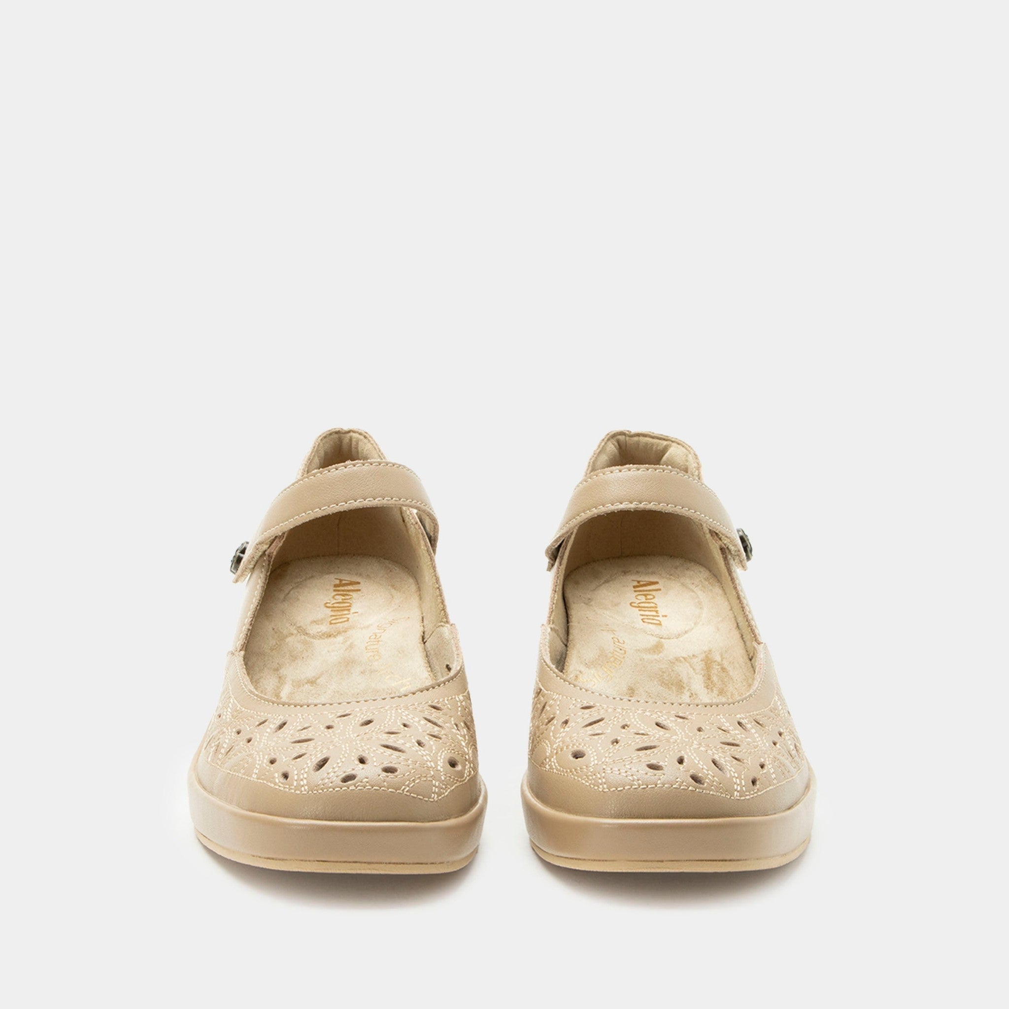 Alegria Hayes Comfort Arch Support Women's Mary Jane Shoe - 6399 Beige Breeze - 6