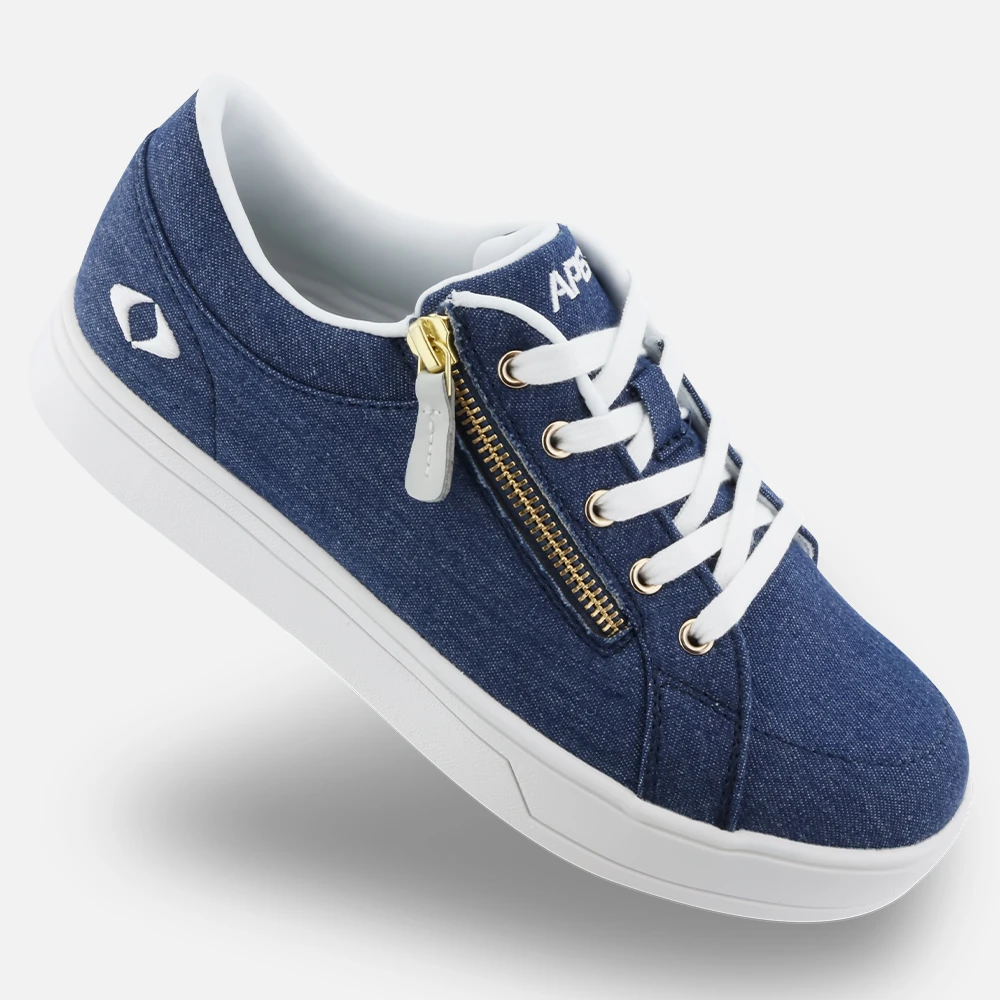 Apex Blutcher Canvas Zip Shoes - Women's - Navy - view 4