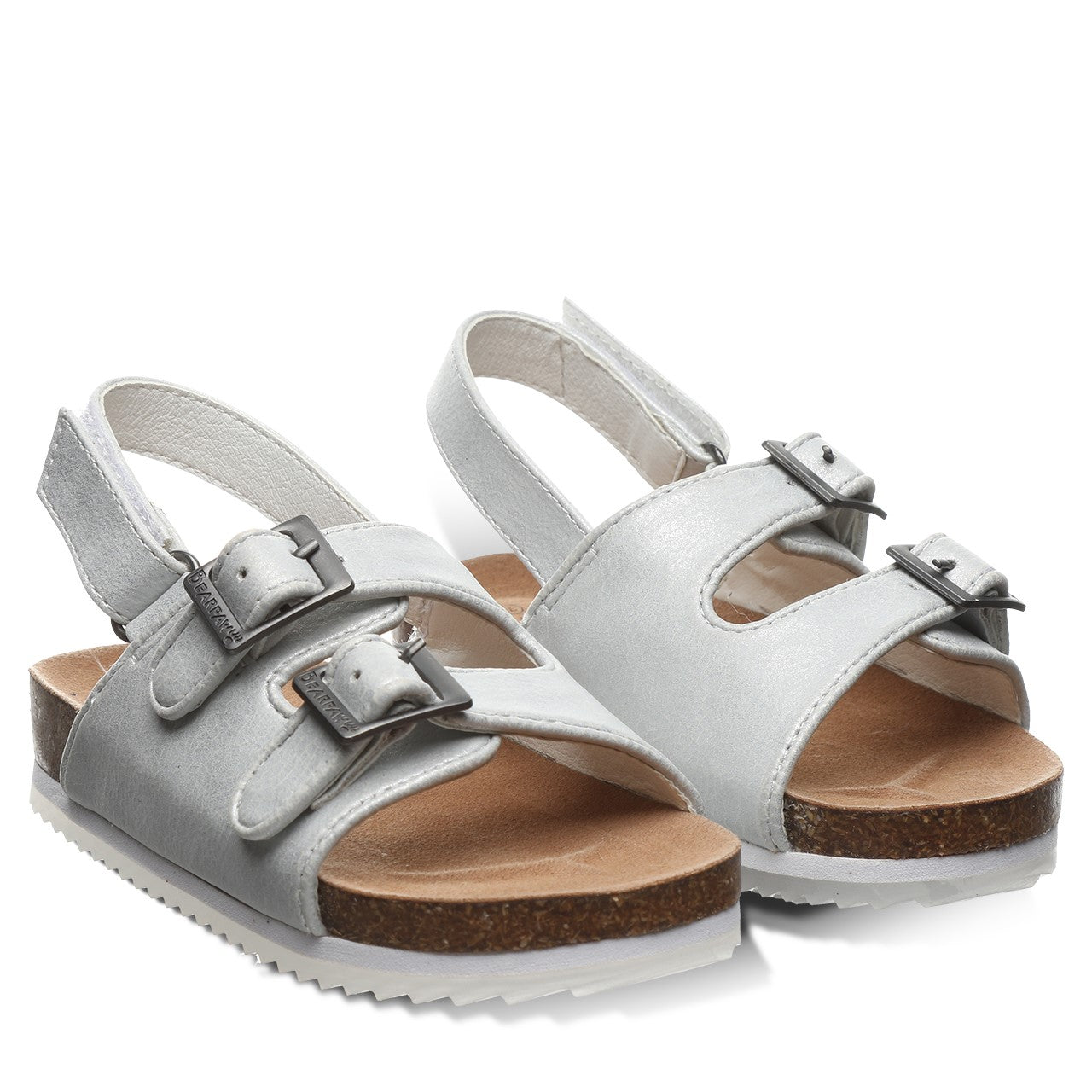 Bearpaw Brooklyn Toddler / Little Kid Sandals - 1768T Bearpaw- 015 - White Metallic - 8