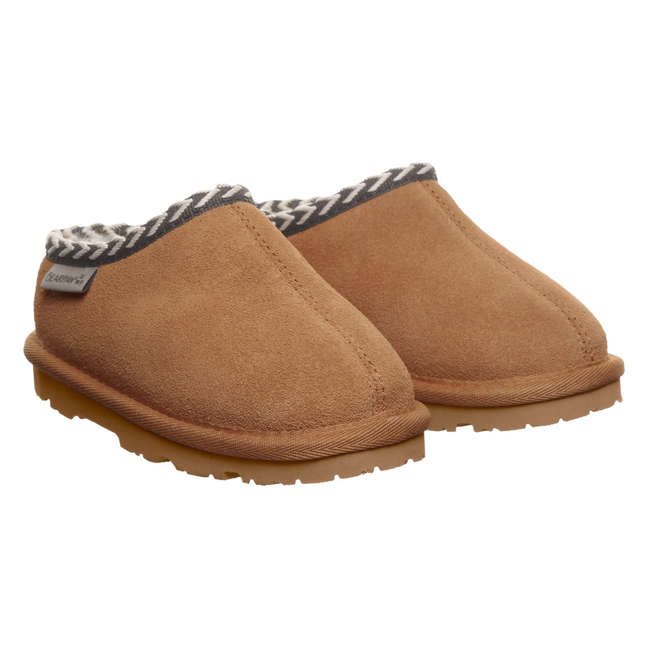 Bearpaw Tabitha Toddler Cozy Toddler Slippers - Hickory - pair view