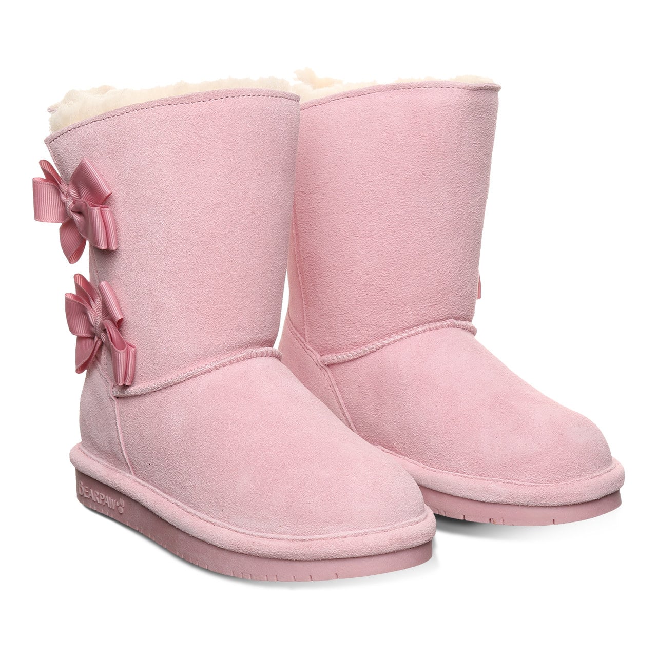 Bearpaw Zaria Youth Pull-On Boots - Pink Lemonade - pair view