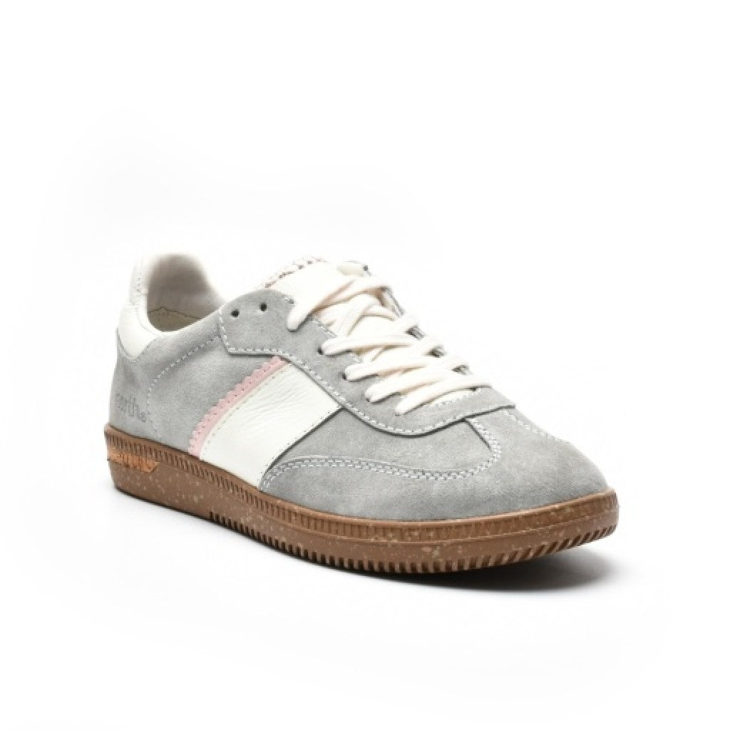 Earth Penny Lace-Up Casual Cushioned Arch-Support Women's Sneaker - Light Gray - 8