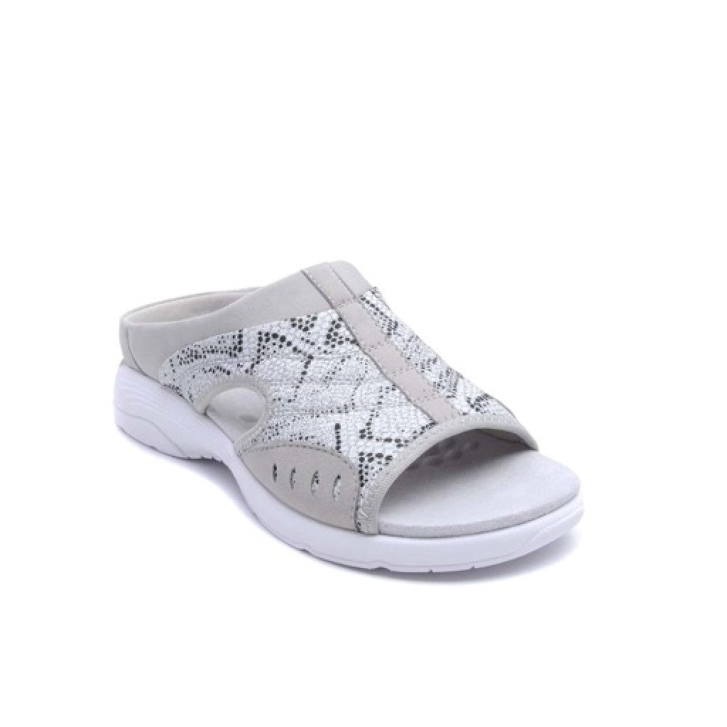 Easy Spirit Traciee Cushioned Arch-Support Women's Slip On Sandal - Silver - 6