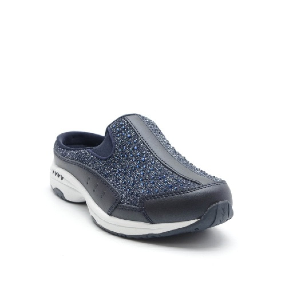 Easy Spirit Travelsparkle Athletic Cushioned Arch Support Women's Slip-On Clog - Dark Blue - 8