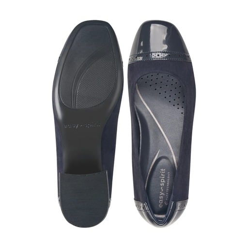 Easy Spirit Jasmin Women's Cap-Toe Pumps - Dark Blue - View 5