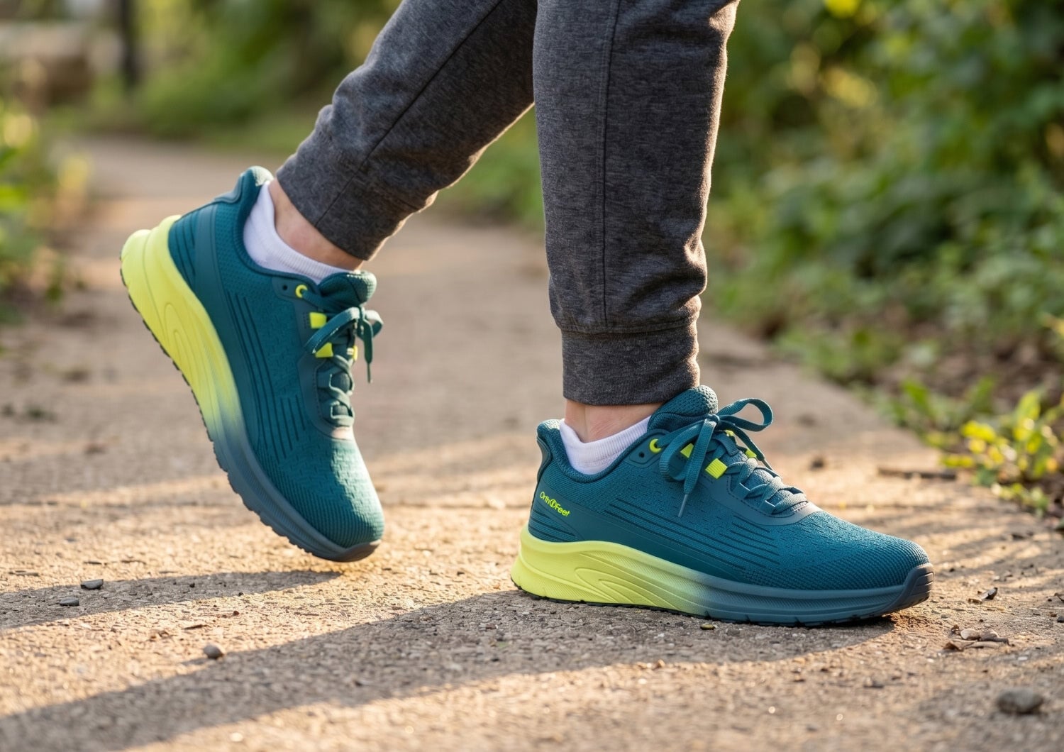 Orthofeet DASH - Deep Sea Green/ Yellow