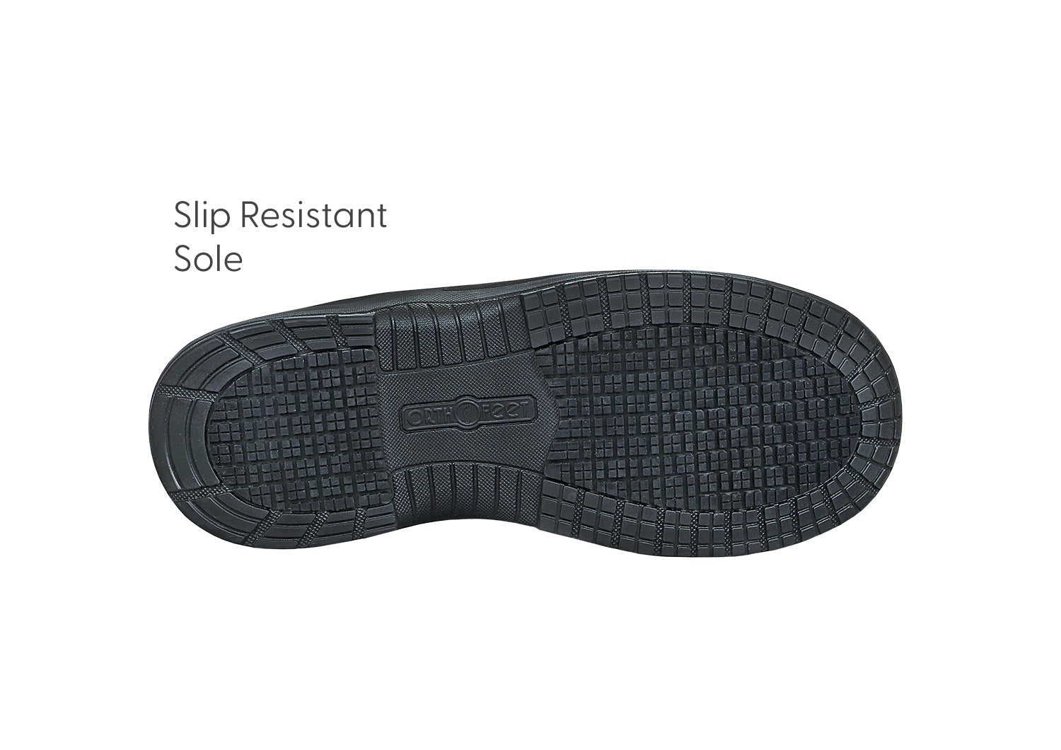 Orthofeet Cobalt Work Cushioned Support Men's Work Shoe - Lifestyle - Sole View - 6