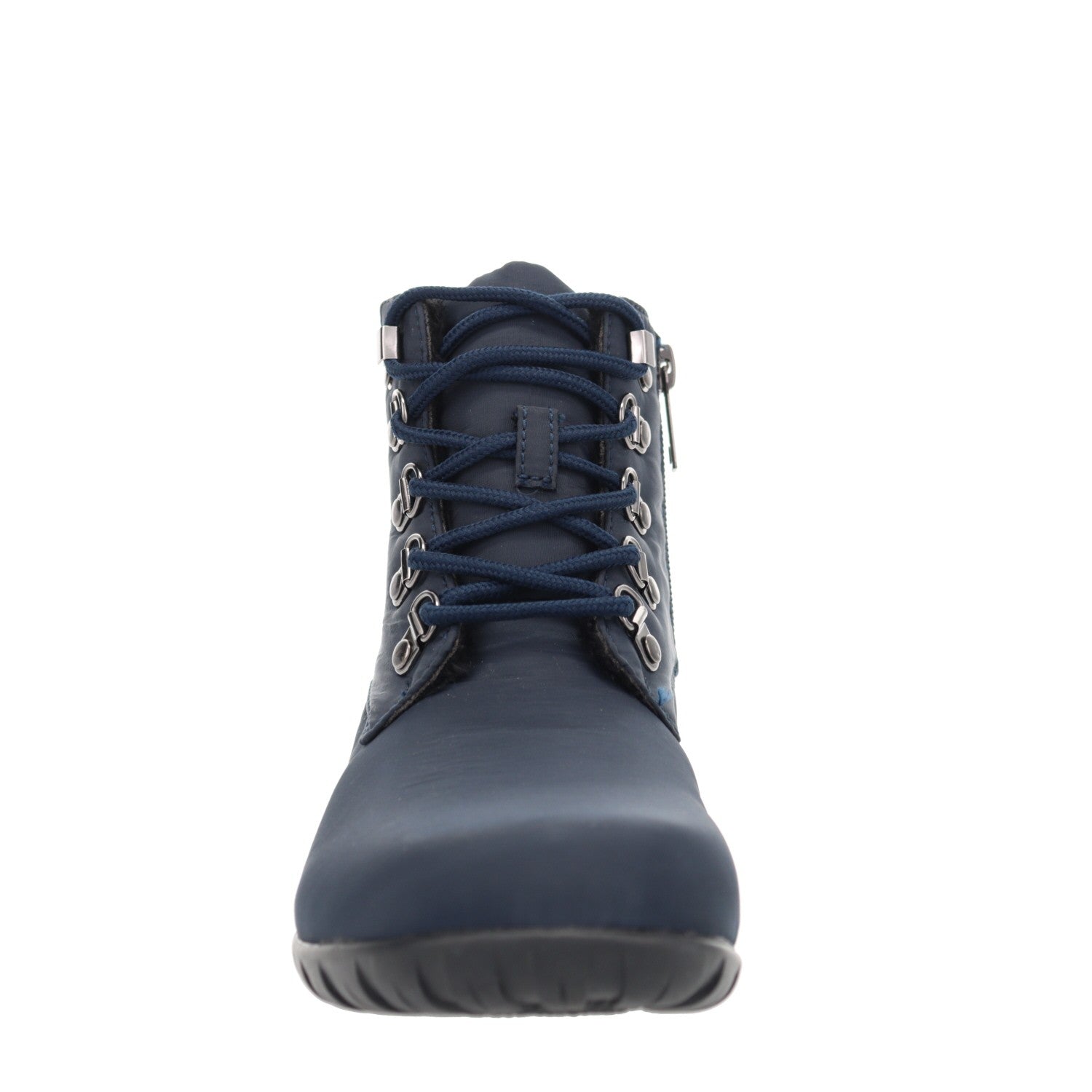 Propet Women's Dani Ankle Lace Water Repellent Boots - Navy - Front