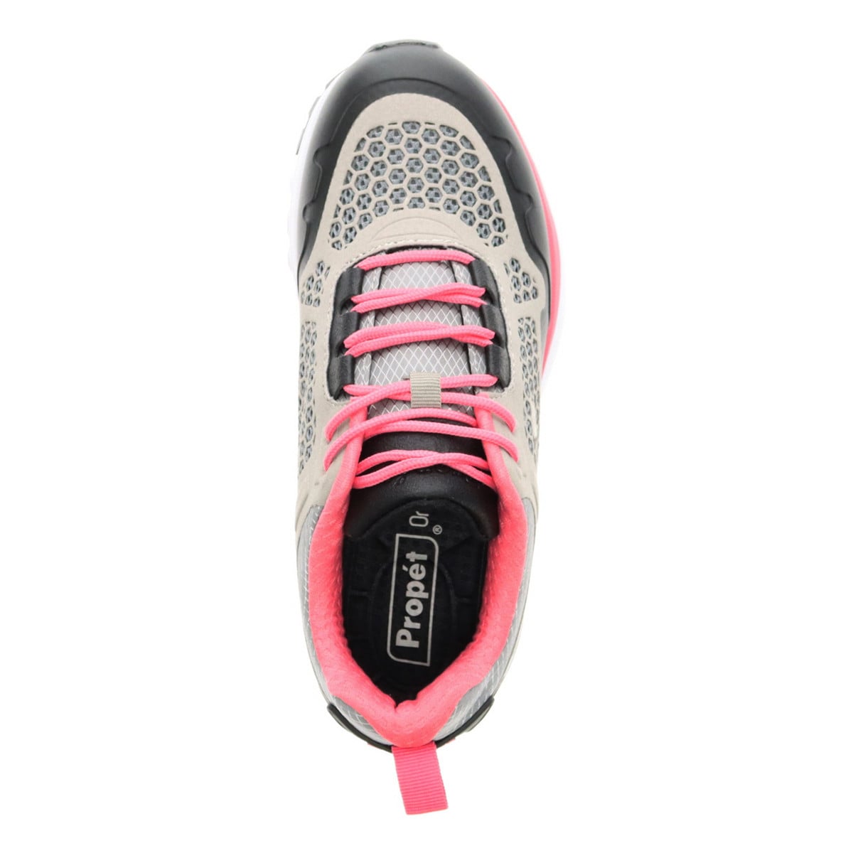 Propet VI Women's Walking Shoes - Grey/Pink - View 6