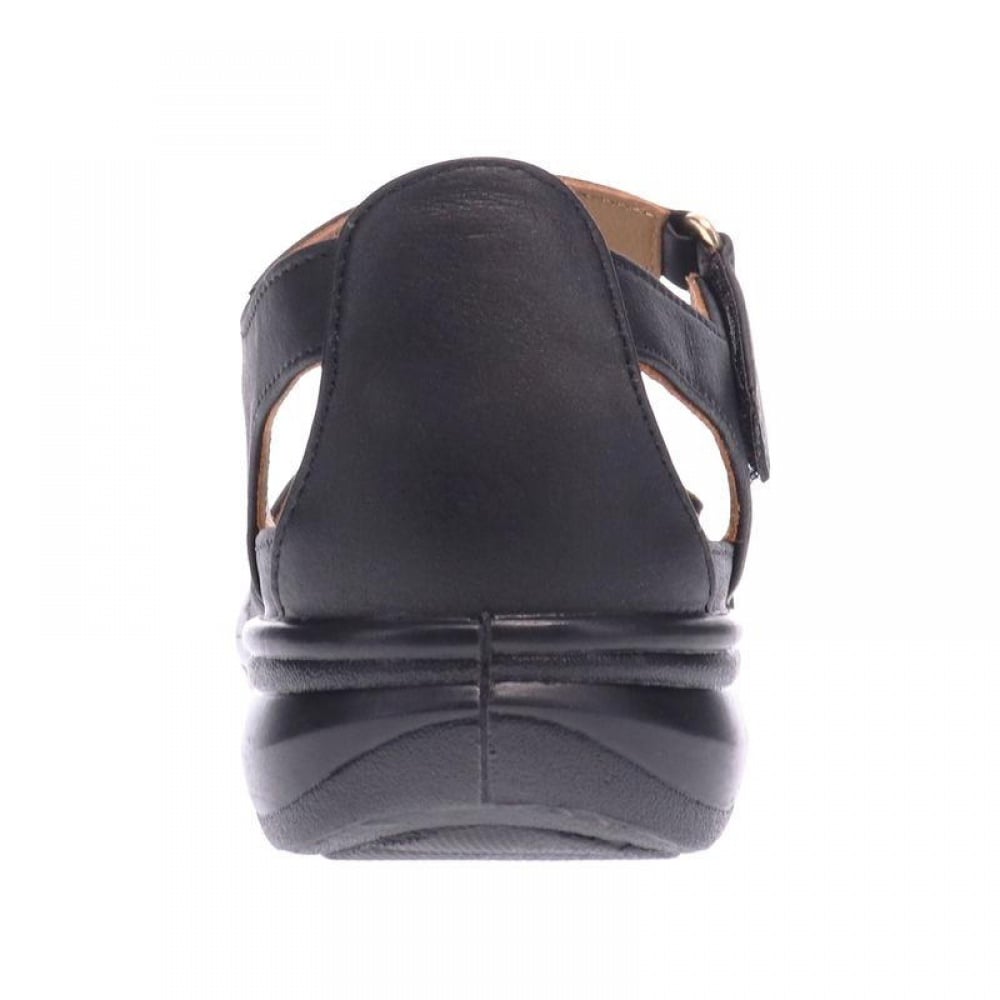 Revere Portofino Closed Heel Sandal - Women's - Onyx - Rear