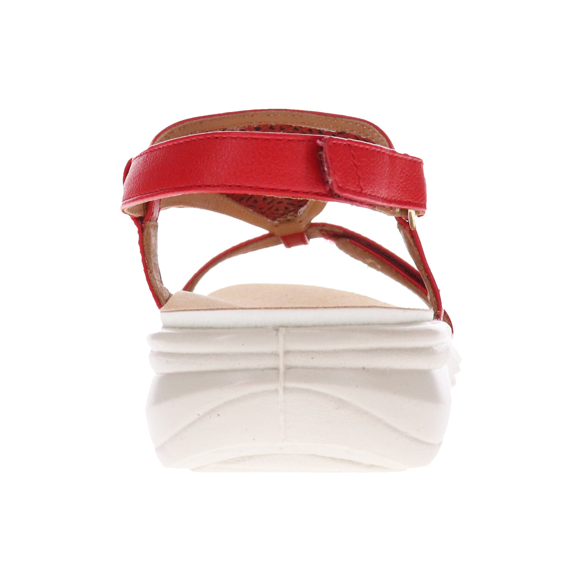 Revere Santa Fe Back Back Strap Sandals - Women's - Red - Rear