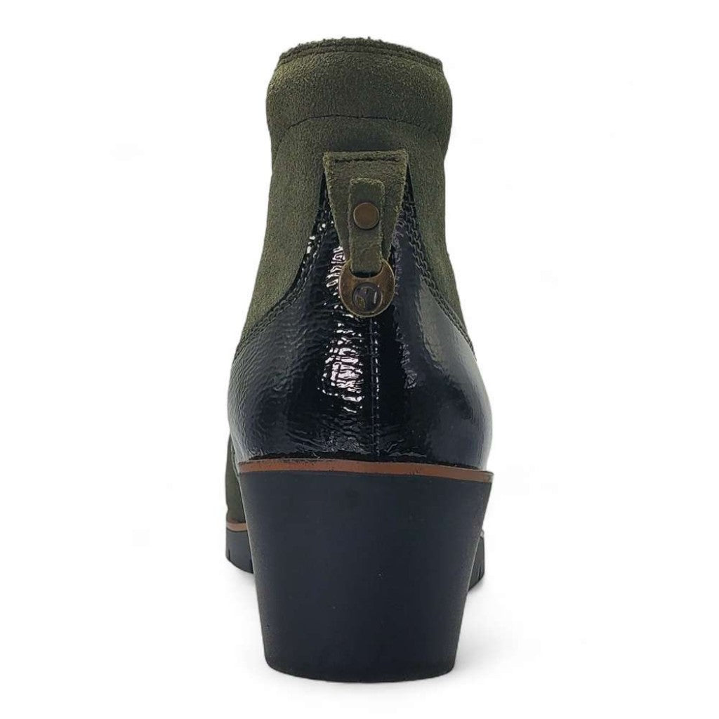 Revere Galway Wedged Supportive Removable Footbed Women's Boot - Moss Suede - Product View - 6