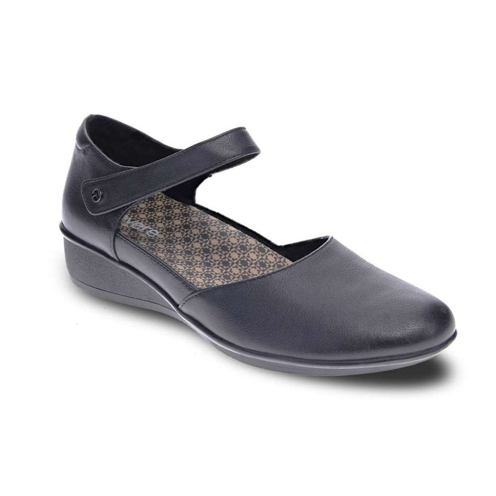 Revere Osaka Mary-Jane Removable Arch Support Women's Insole - All Black - Product View - 1