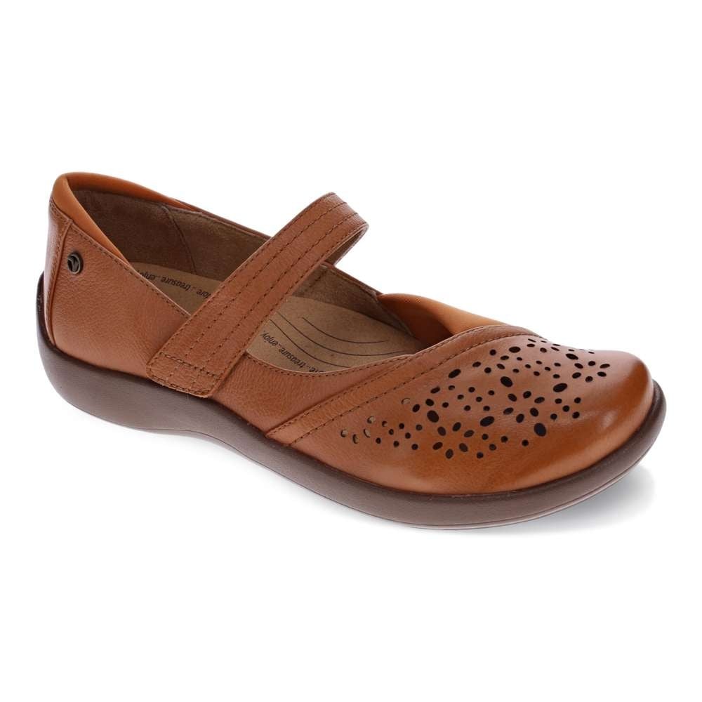 Revere Women's Timaru Perf Mary-Jane Casual - Mocha - Product View - 1