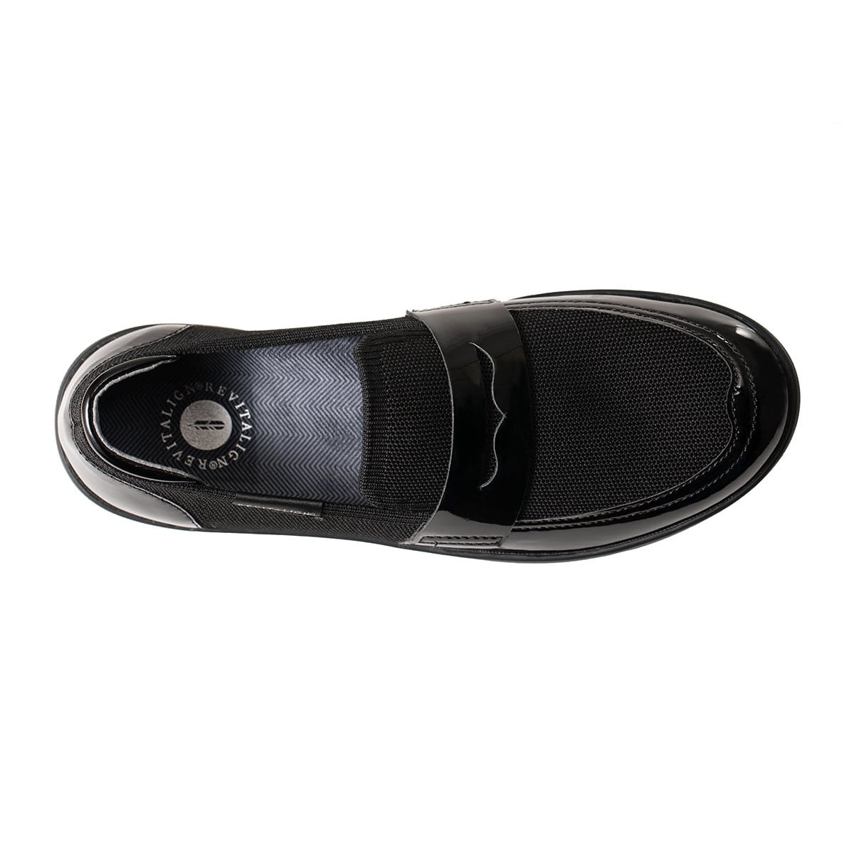 Revitalign Hamlet Women's Knit Penny Loafer - Black