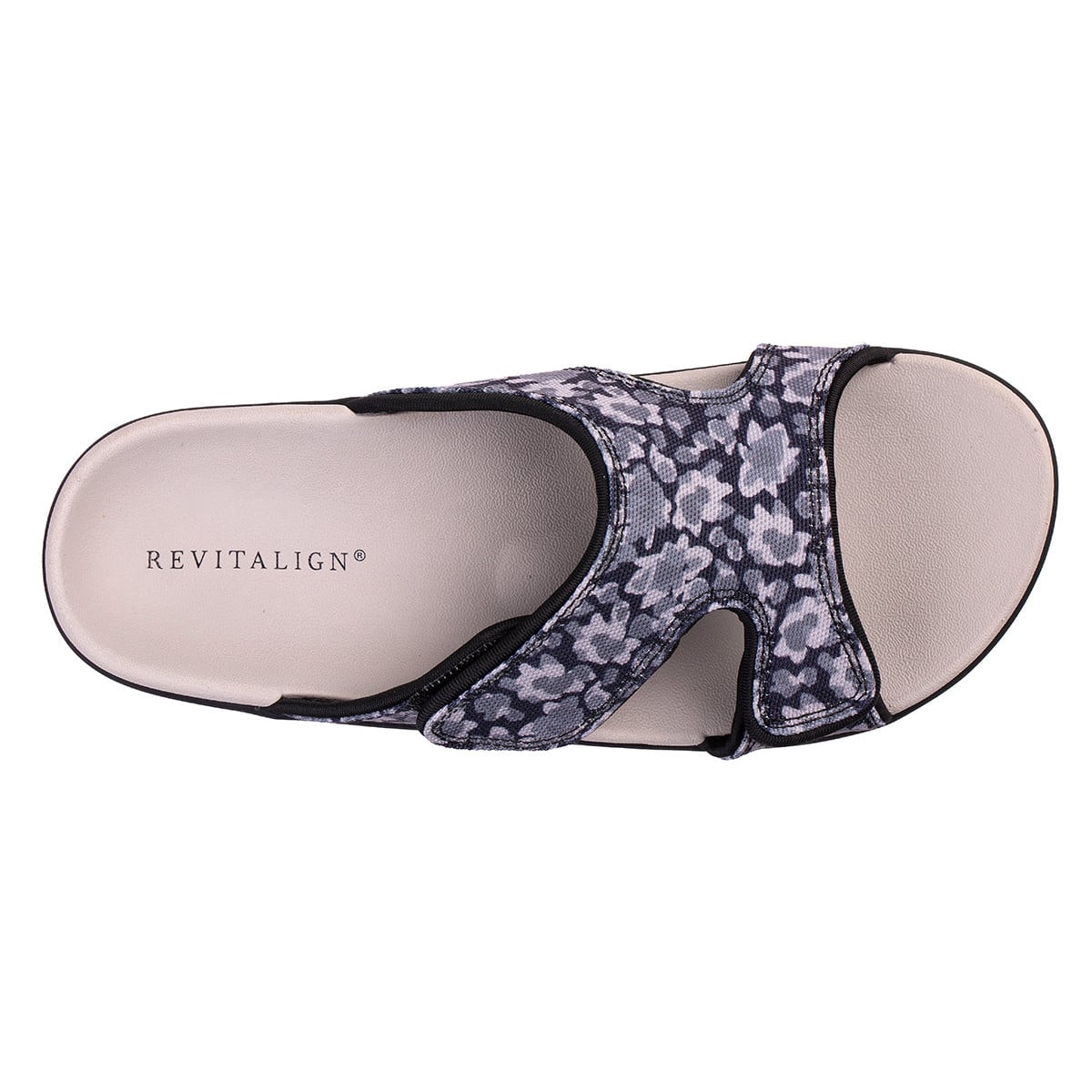 Revitalign Kholo Mod Floral Women's Slide Sandal - Black