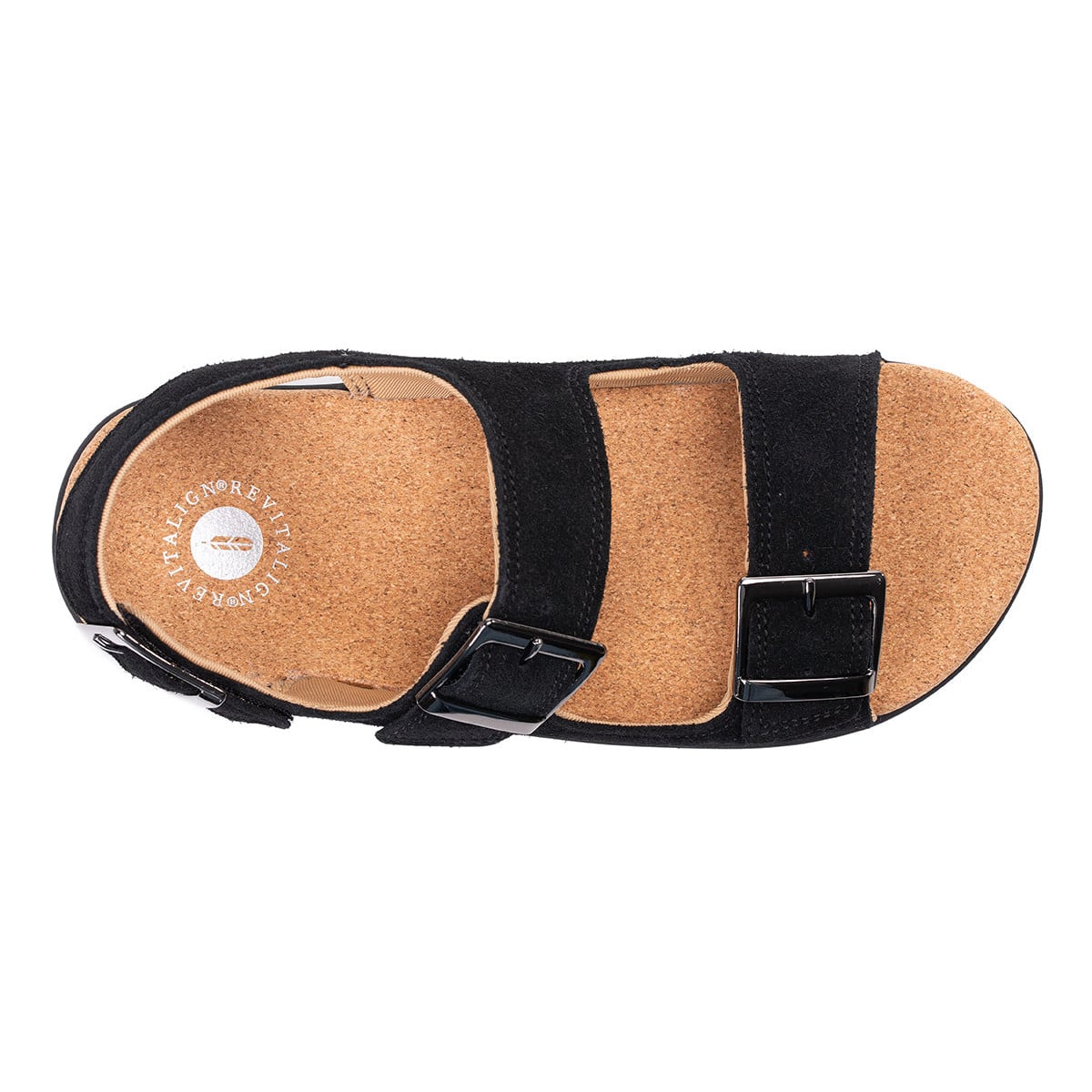 Revitalign Roma Women's Adjustable Backstrap Sandal - Black