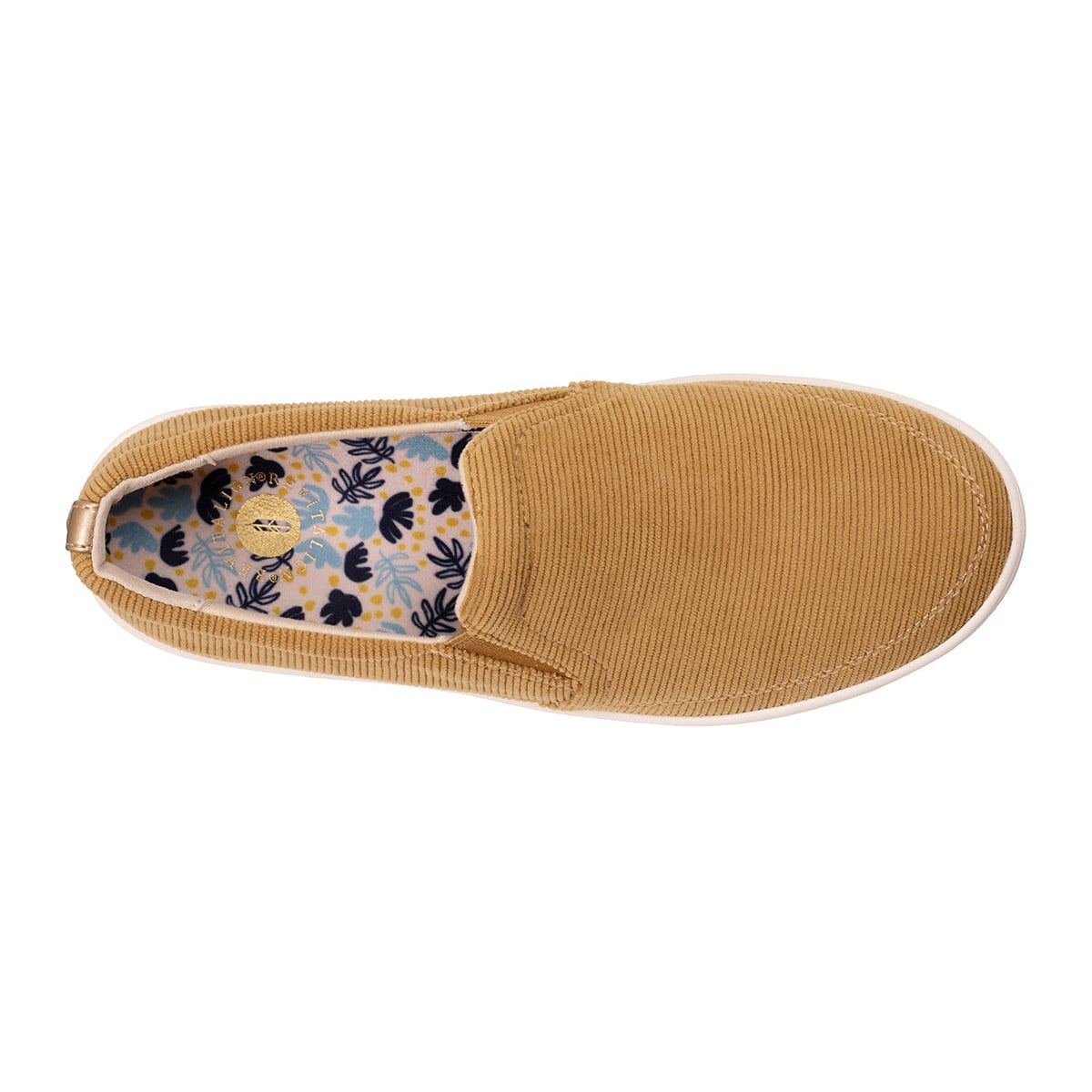 Revitalign Vienna Corduroy Women's Slip-On Loafer - Olive Oil