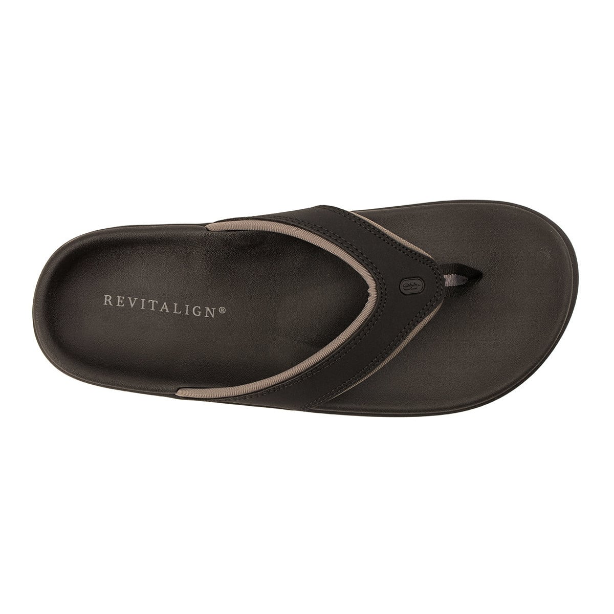Revitalign Yumi Women's Quick-Dry Flip-Flop Sandal - Black