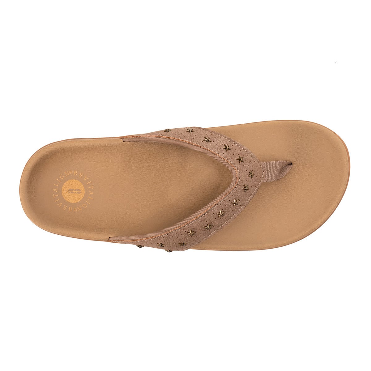 Revitalign Yumi Star Women's Star-Accent Flip-Flop Sandal - Fossil