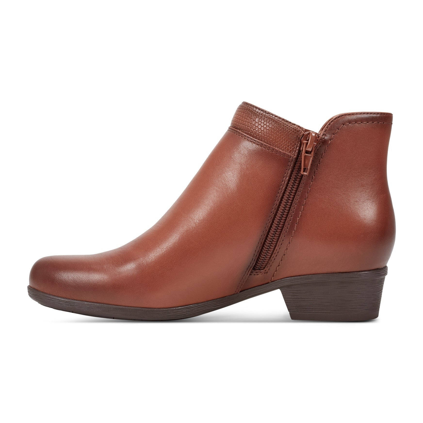 Rockport Women's Carly Side Zip Casual Ankle Booties - Medium Natural - 6