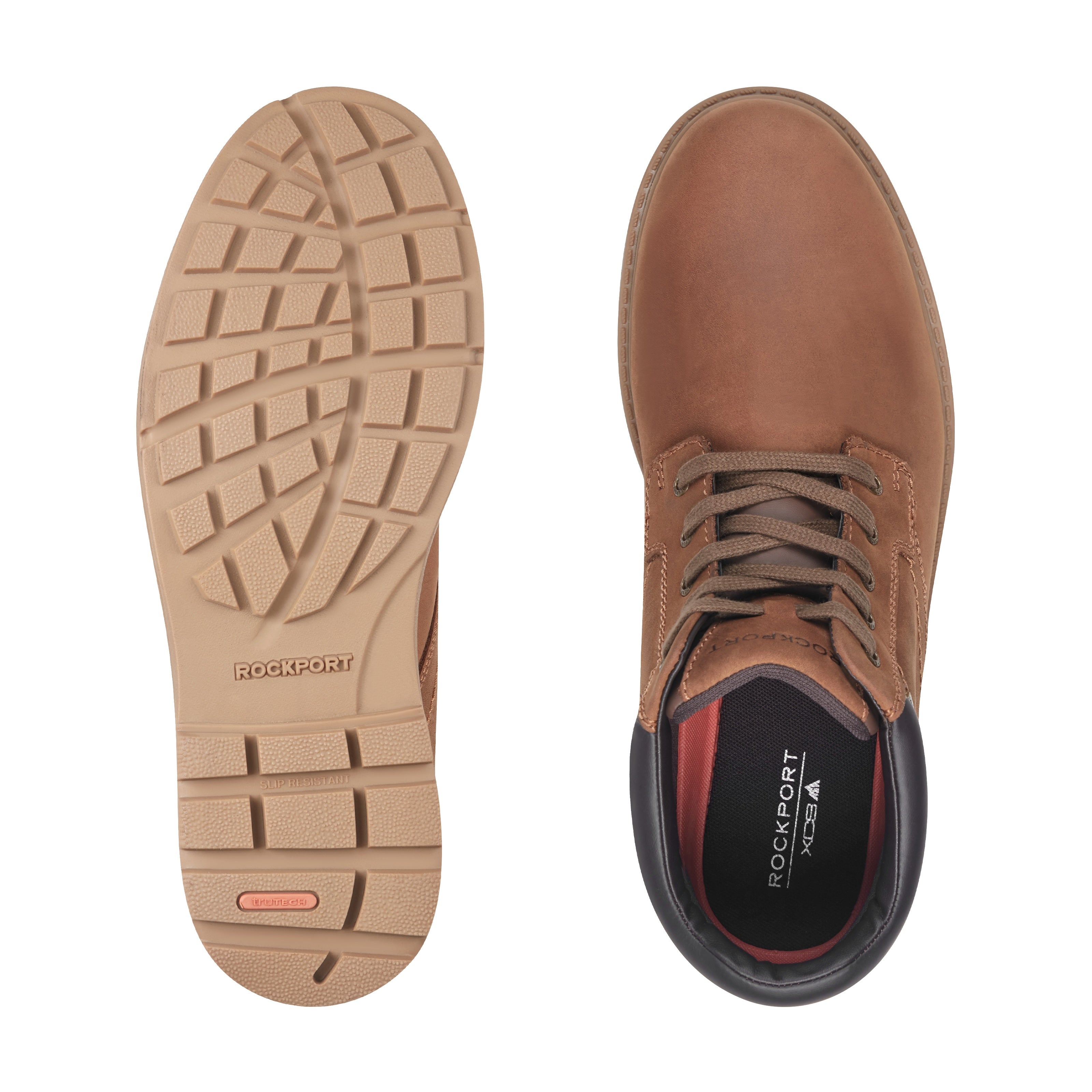 Rockport Rugged Bucks Waterproof Men's Boot - Boston Tan Leather - 5