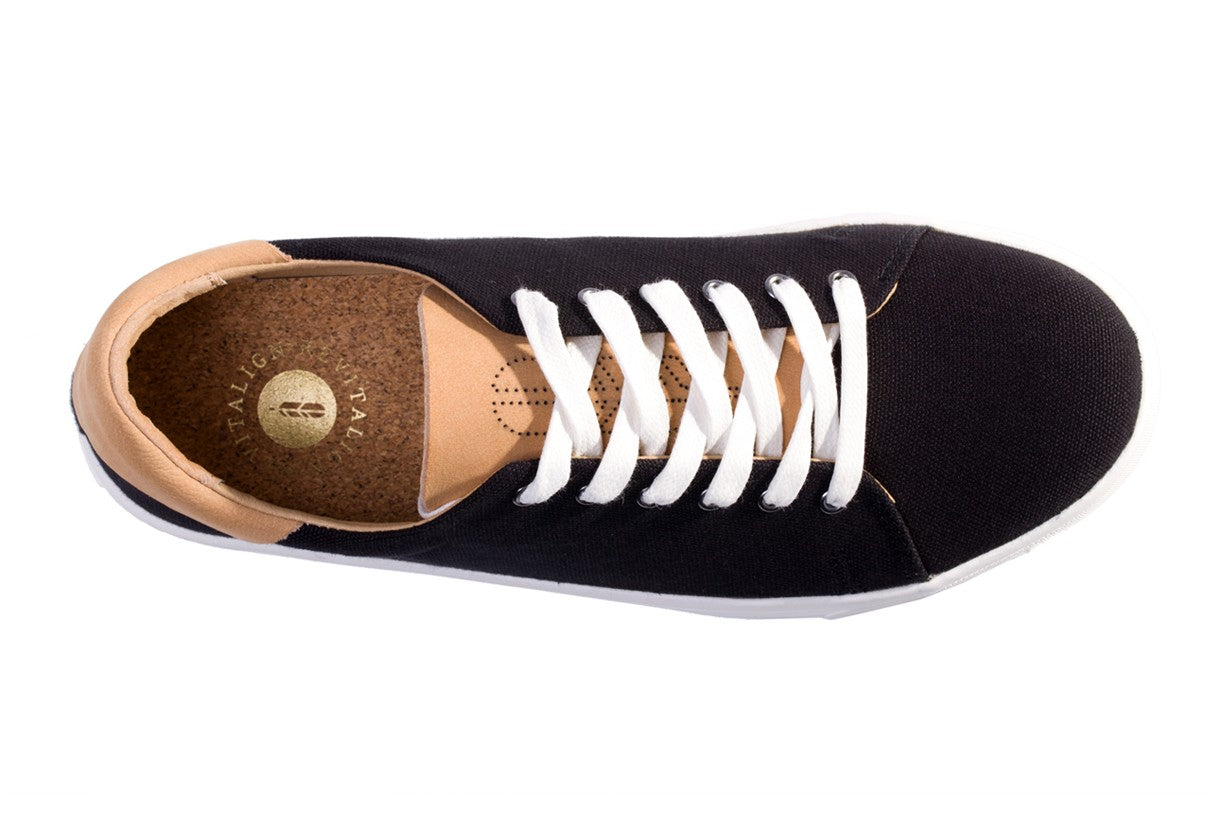 Revitalign Pacific Canvas Women's Casual Comfort Shoe - Black - Swatch