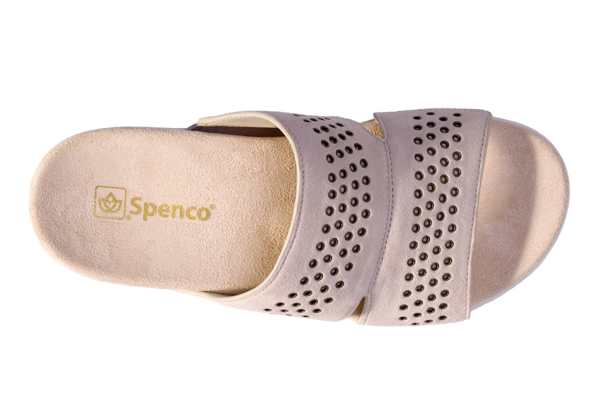 Spenco Twilight Stud Women's Comfort Sandal - Cream - Swatch