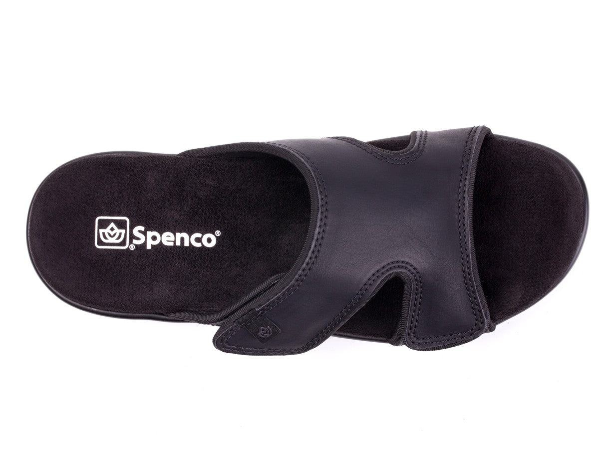 Spenco Karla Adjustable Wedge Sandal - Black - Swatch