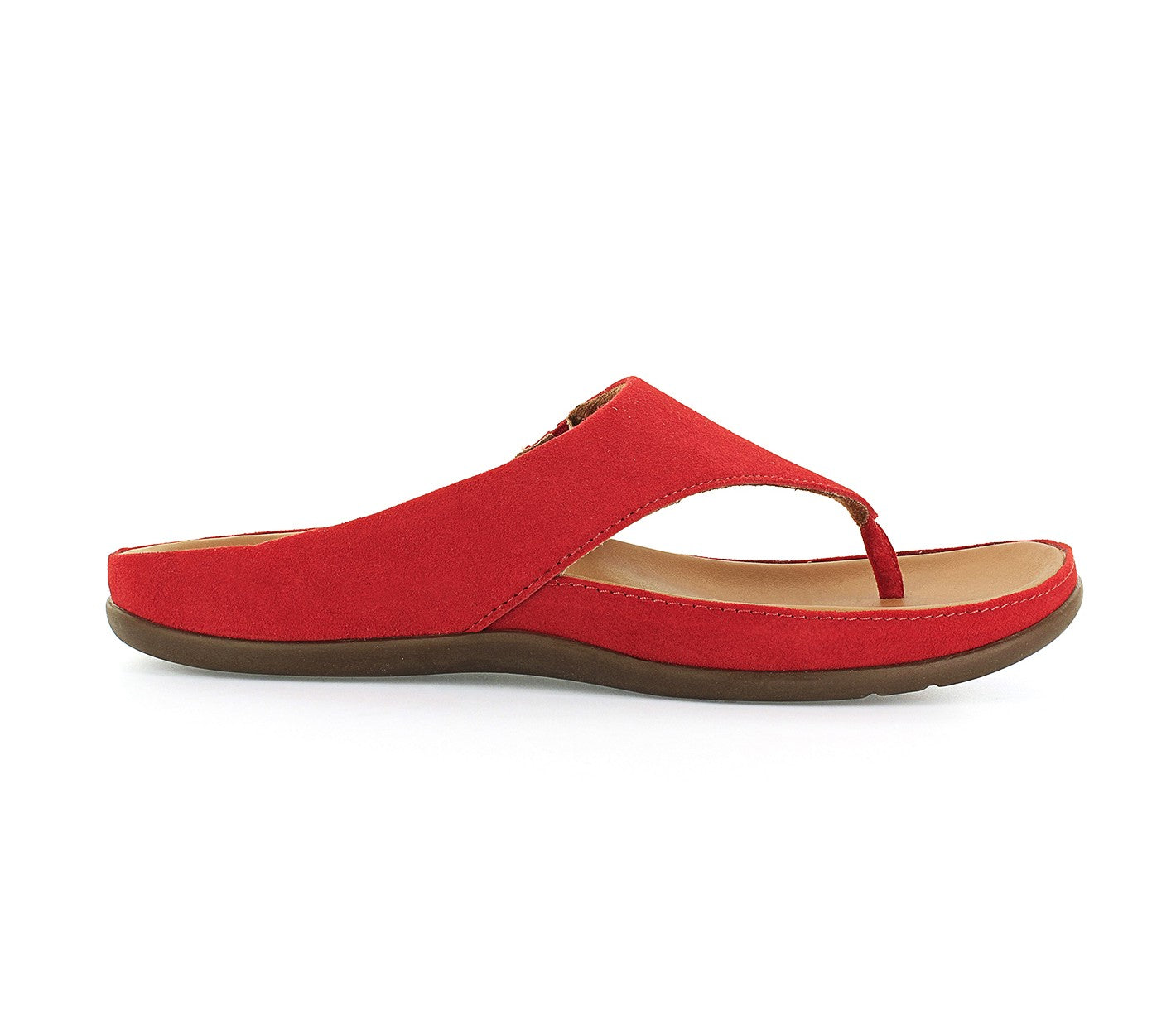 Strive Maui - Women's Supportive Thong Sandals - Scarlet - Side