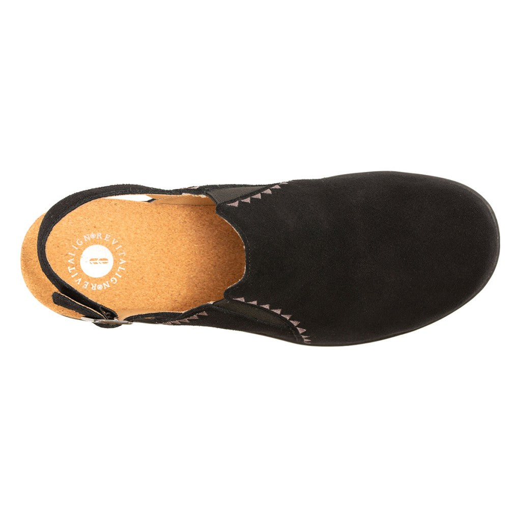 Revitalign Gardenia Clog Supportive Comfort Women's Shoes - Black - Product View - 7