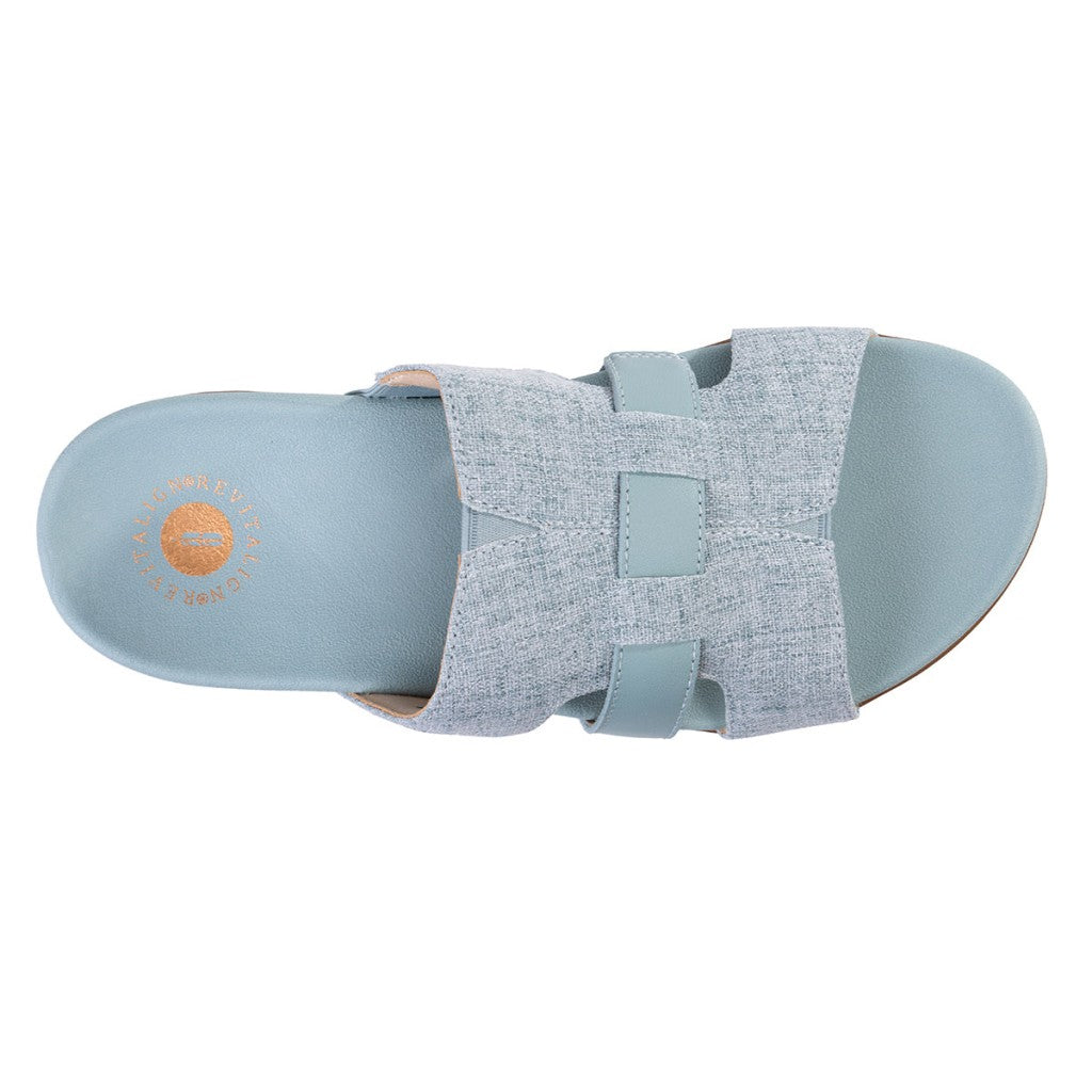 Revitalign Lisbon Supportive Orthotic Women's Sandals - Blue - Product View - 7