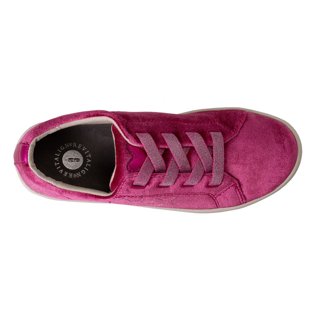 Revitalign Malibu Velvet Orthotic Slip-On Women's Shoes - Pink - Product View - 7